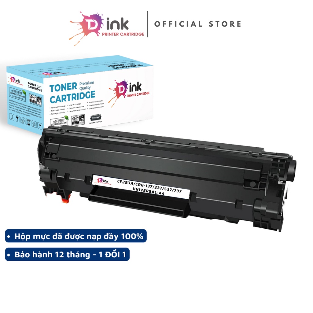 Hộp Mực máy in Canon 337 (CF283A) siêu đậm nét TDink- Dùng cho máy in laser CANON MF211 / 211D / 212W