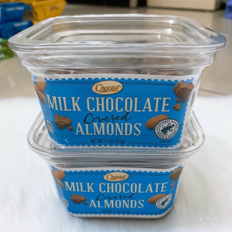 Kẹo Sô-cô-la Sữa bọc Hạnh Nhân. Milk Chocolate Almond Choceur (Mỹ) 312gr