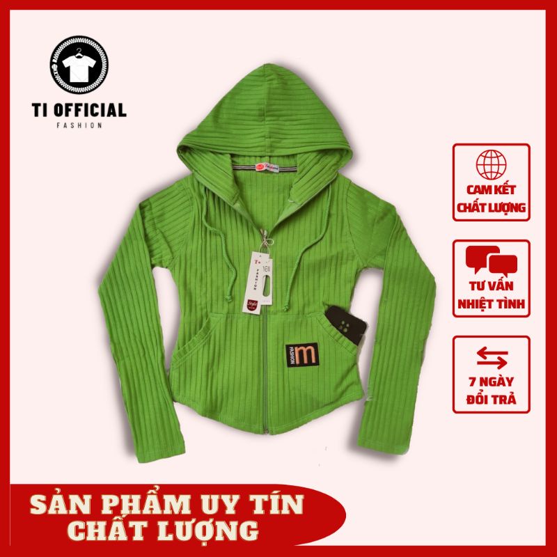 Áo khoác nữ ôm body lai bầu có thêu túi siêu cá tính
