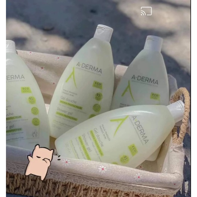 Sữa tắm  giúp giảm mụn lưng, v. lỗ chân lông Aderma, Pháp