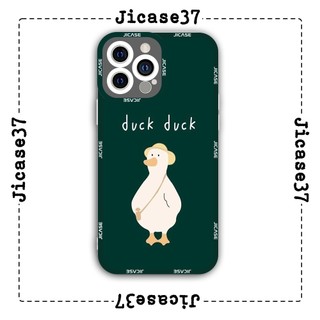 Ốp lưng iphone và samsung xiaomi oppo cạnh vuông Jicase Duck Duck