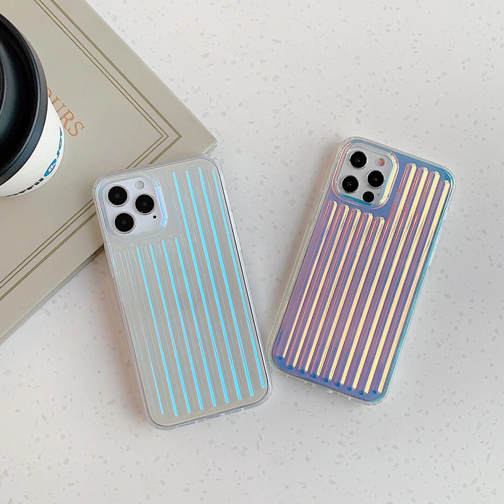 Ốp Điện Thoại Dẻo Màu Laser Mạ Viền Sang Trọng Chống Sốc Cho iPhone 14 13 12 11 Pro MAX X XR XS MAX 8 7 Plus + SE 2020