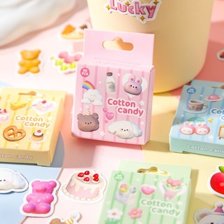 Set 50 Sticker Hoạt Hình Dán Trang Trí Scrapbook