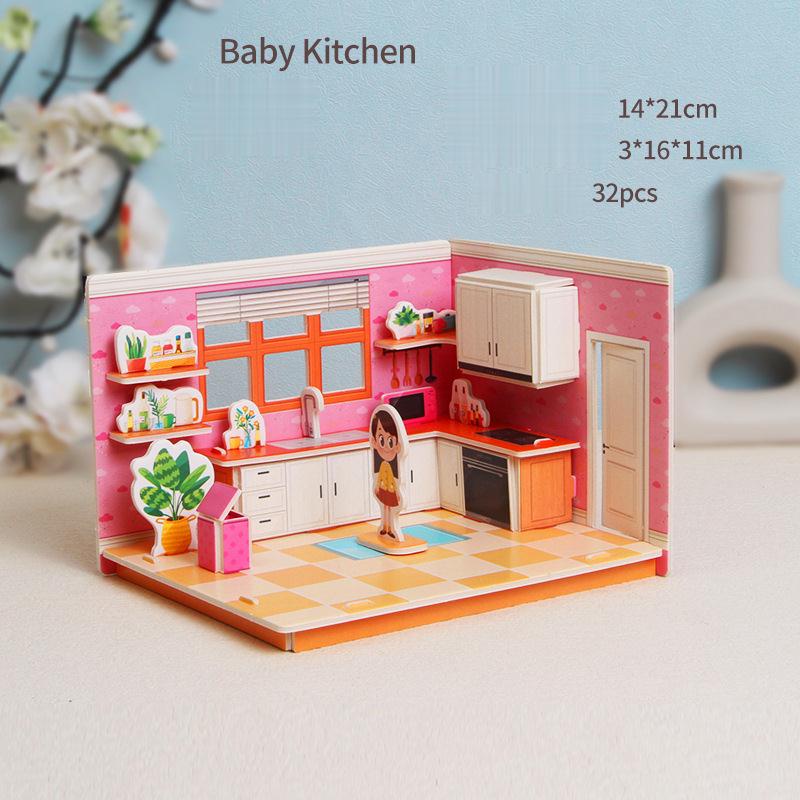 Mô hình 3D Nhà búp bê cho bé