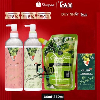 Bộ dầu gội xả + kem hấp ủ + tinh dầu grapefruit ngăn rụng kích mọc tóc phục hồi hư tổn 850ml