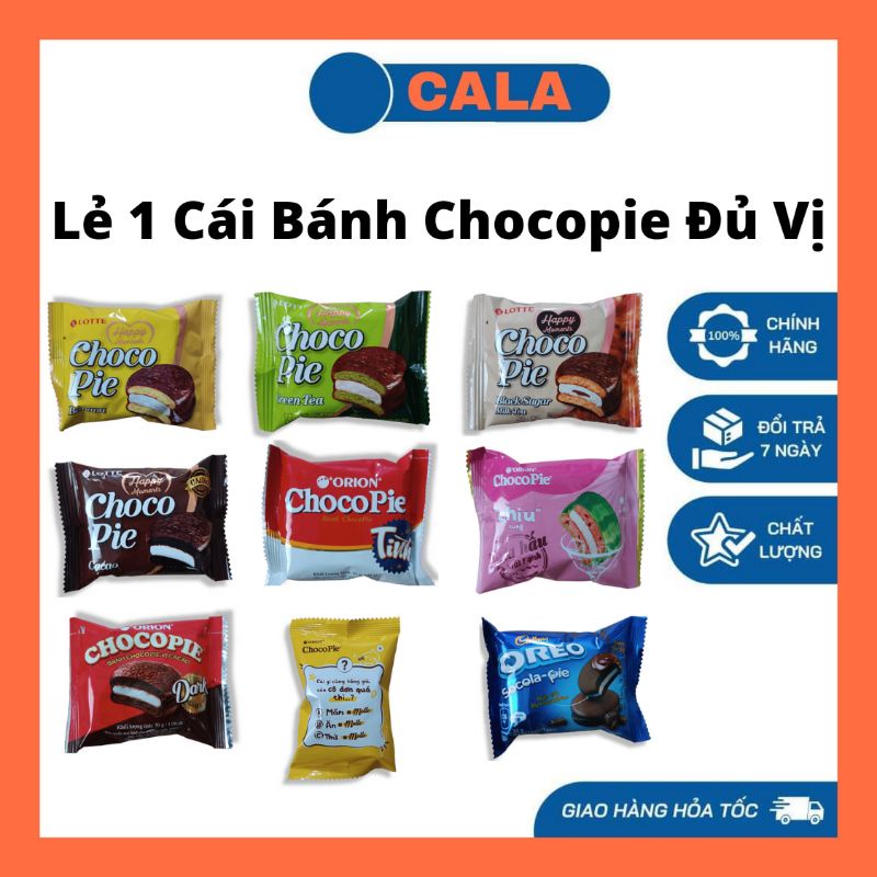 Lẻ 1 Cái Bánh Chocopie Orion Lotte Đủ Vị