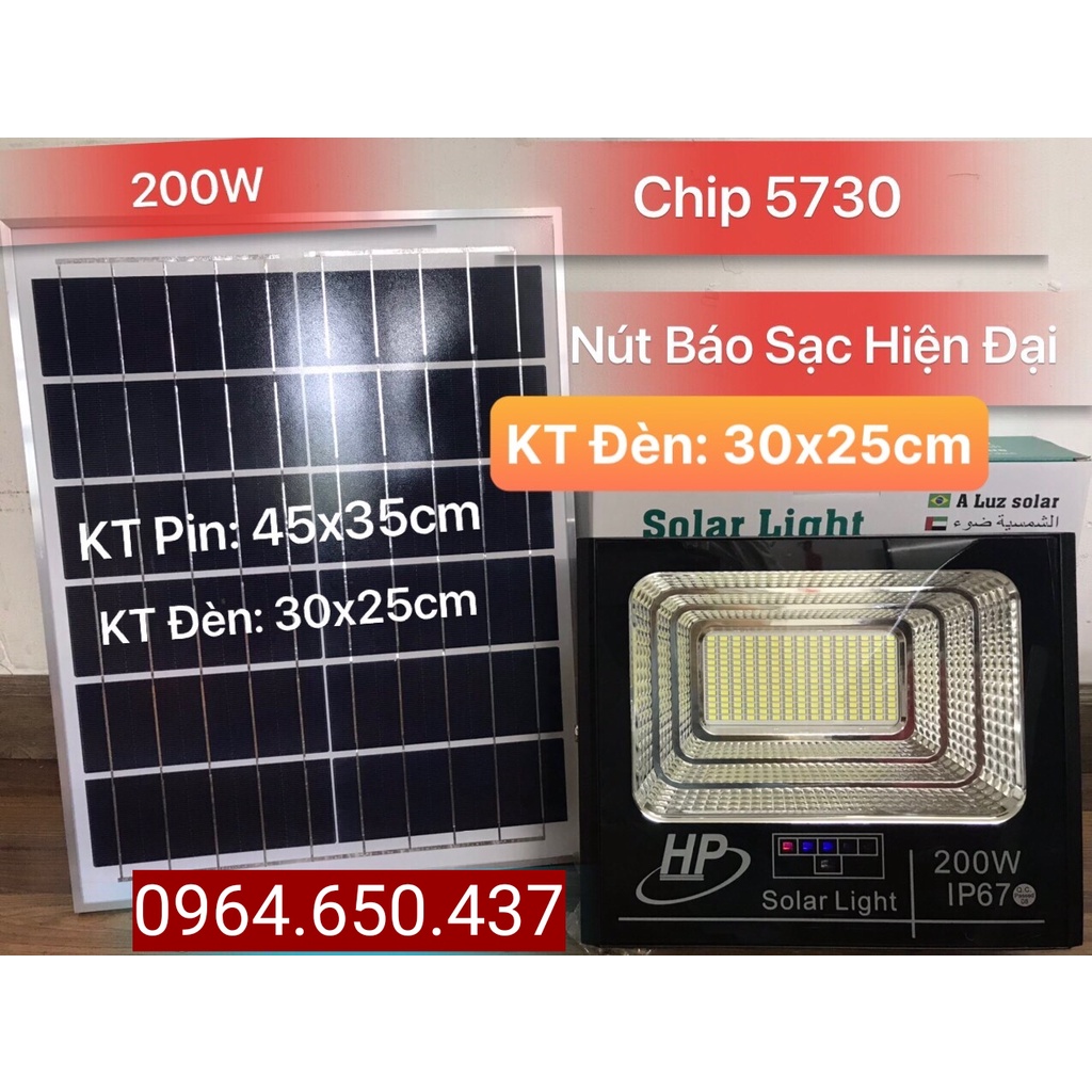 ĐÈN PHA NĂNG LƯỢNG MẶT TRỜI 200w. ĐỦ CÔNG SUẤT. BẢO HÀNH 24 THÁNG.