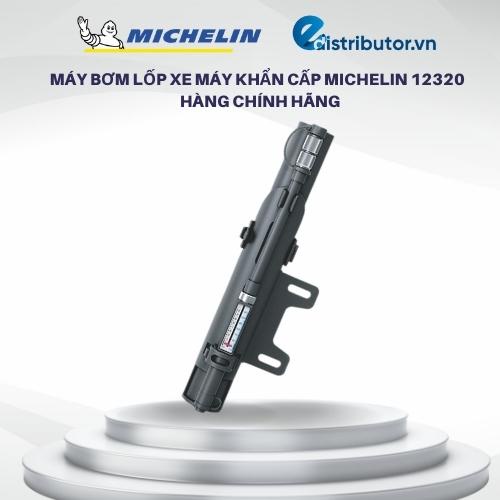 Máy bơm lốp xe máy khẩn cấp Michelin 12320 - Hàng chính hãng