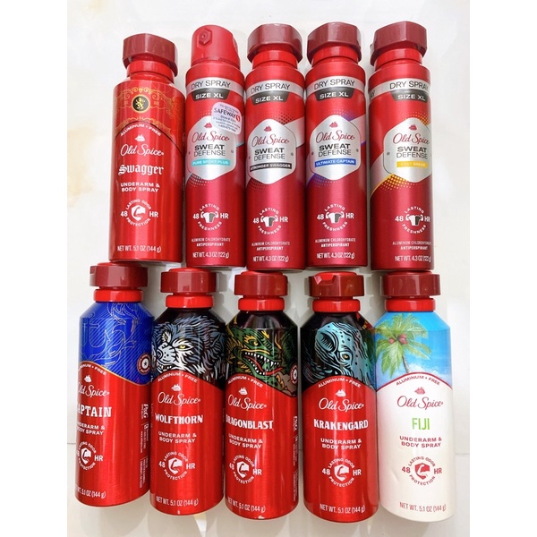 Xịt khử mùi Nam Old Spice hàng chuẩn Mỹ (Exp 2024)