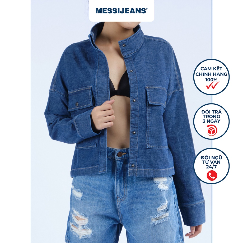 Áo khoác nữ jeans MESSIJEANS WJB0239-40(Tailor)