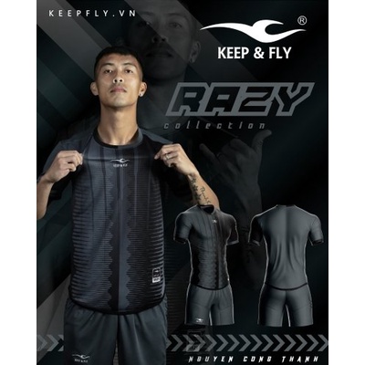 Áo Đá Banh Không Logo Nam Nữ KeepFly Razy - Áo Bóng Đá Nhiều Màu Vải Thun Cao Cấp