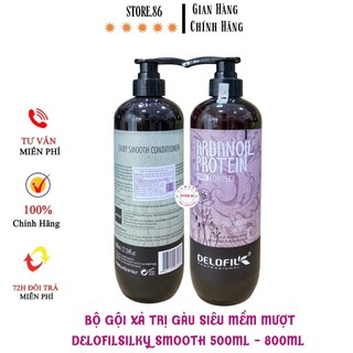 Dầu gội Delofil sạch gàu, ngăn gàu, kiềm dầu, mềm mượt Size: 500ml - 800ml hàng chính hãng