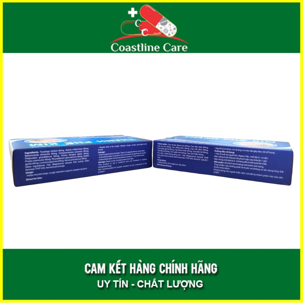 Thanh Phế Kim hỗ trợ bổ phế giảm ho khan  - CLC Pharmacy