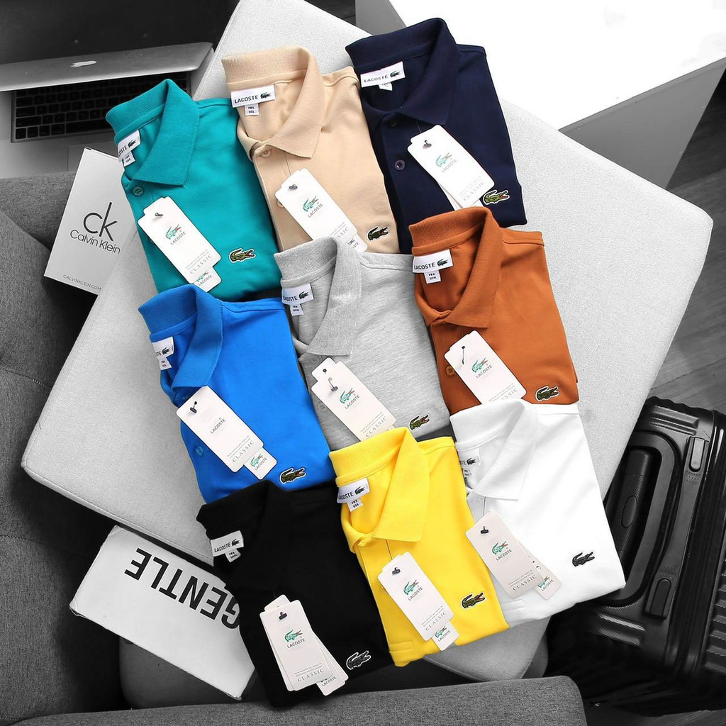 Áo thun polo Cá sấu đúng 100% cotton dư xịn- Không chứa nylon