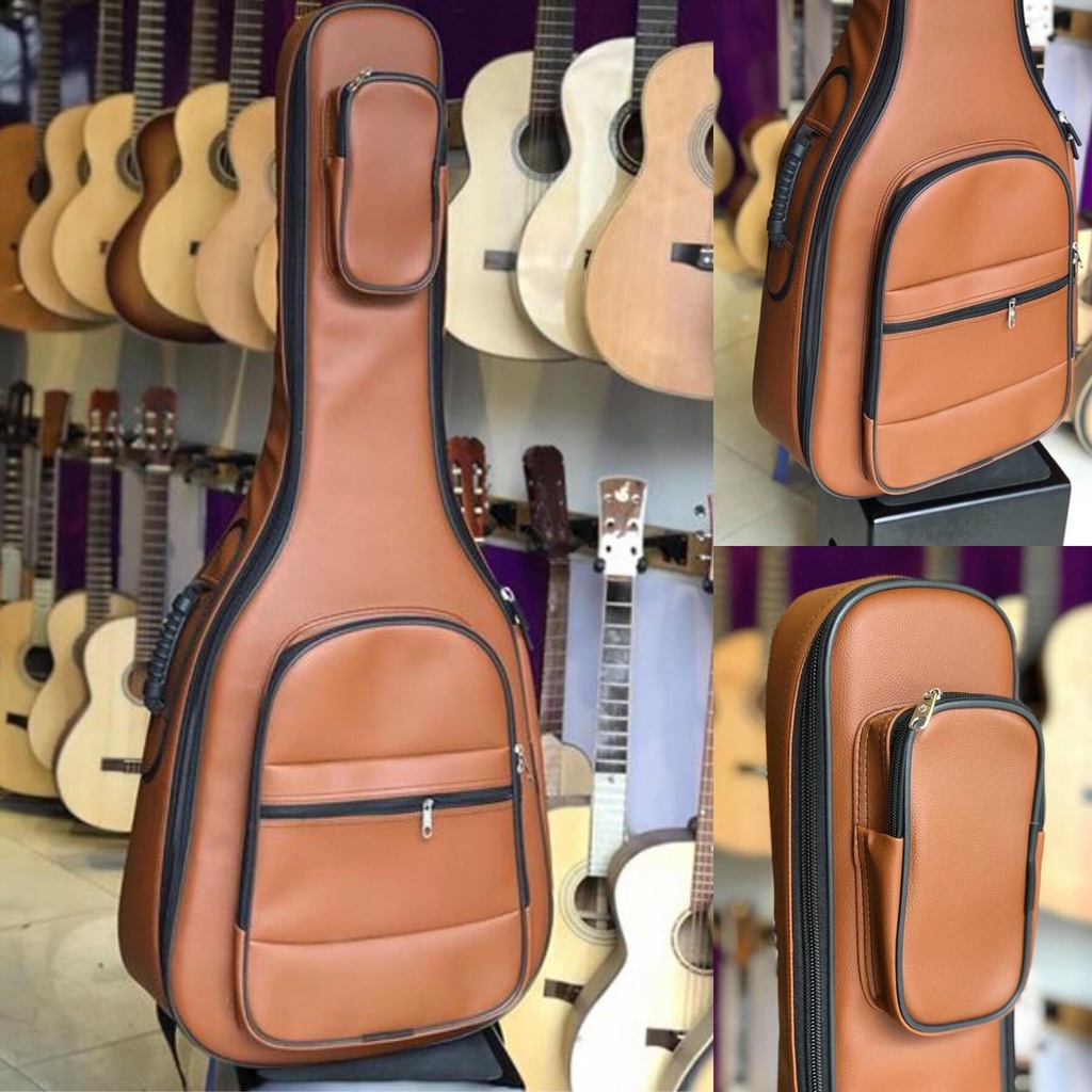 Bao da guitar dày 5 lớp - Bảo vệ đàn, chống nước tốt - Cao 106cm
