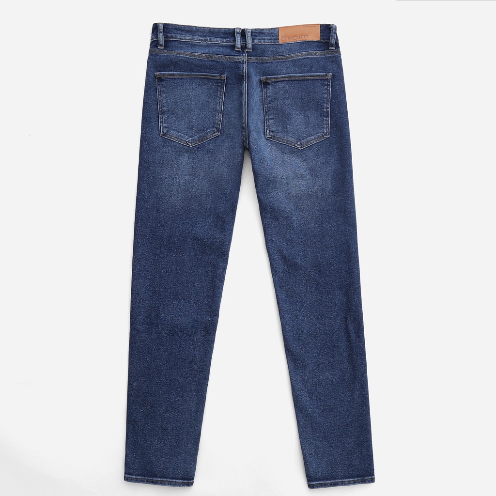 Quần jean nam xanh cao cấp MENFIT 0531 chất denim co giãn nhẹ 2 chiều, chuẩn form, thời trang