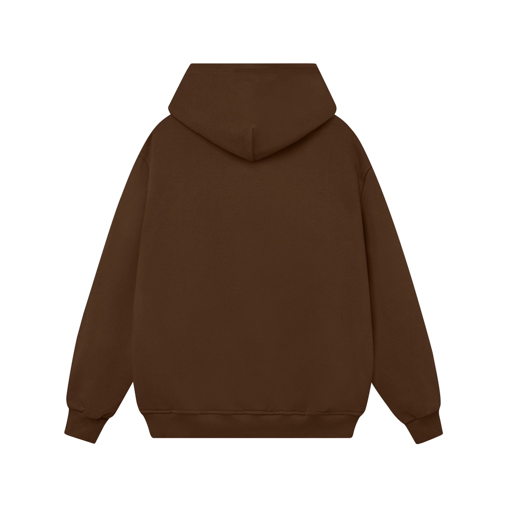 Áo Hoodie GREEND basic Brown Color