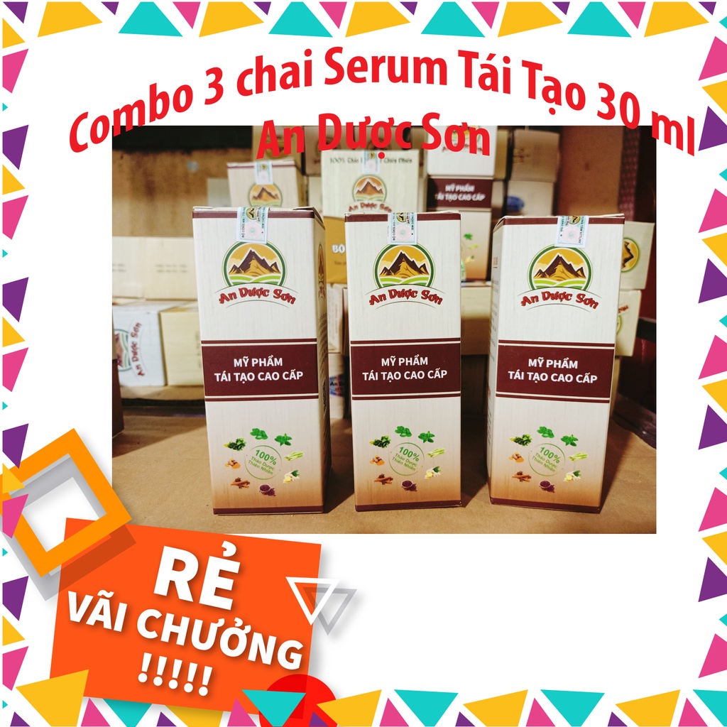 Combo 3 Serum An Dược Sơn 30ml - Tái tạo sạch mụn sẹo thâm nám