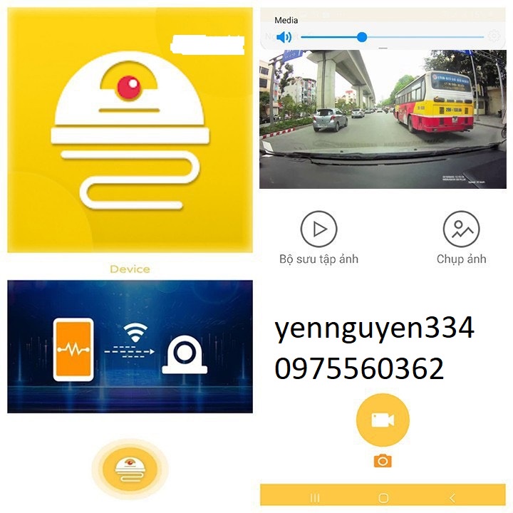 Camera hành trình ô tô - V2 wifi xem video trên điện thoại