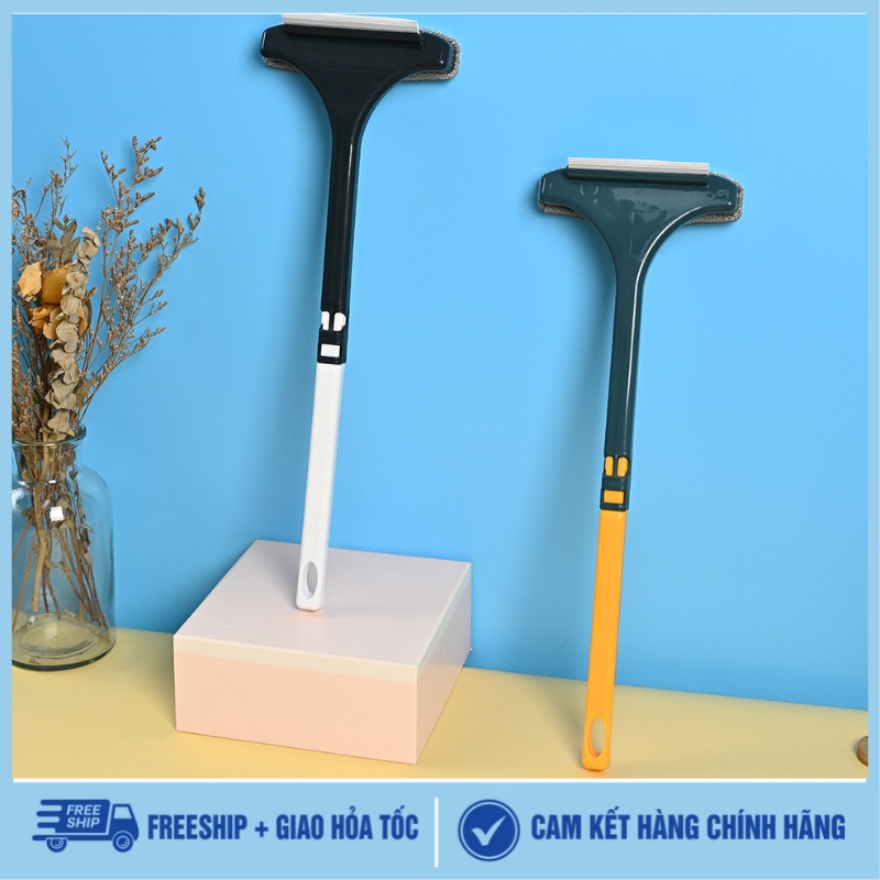 Chổi lau kính 2in1 2 đầu tiện lợi bông mượt dễ dàng sử dụng lau cửa sổ kính nhà tắm