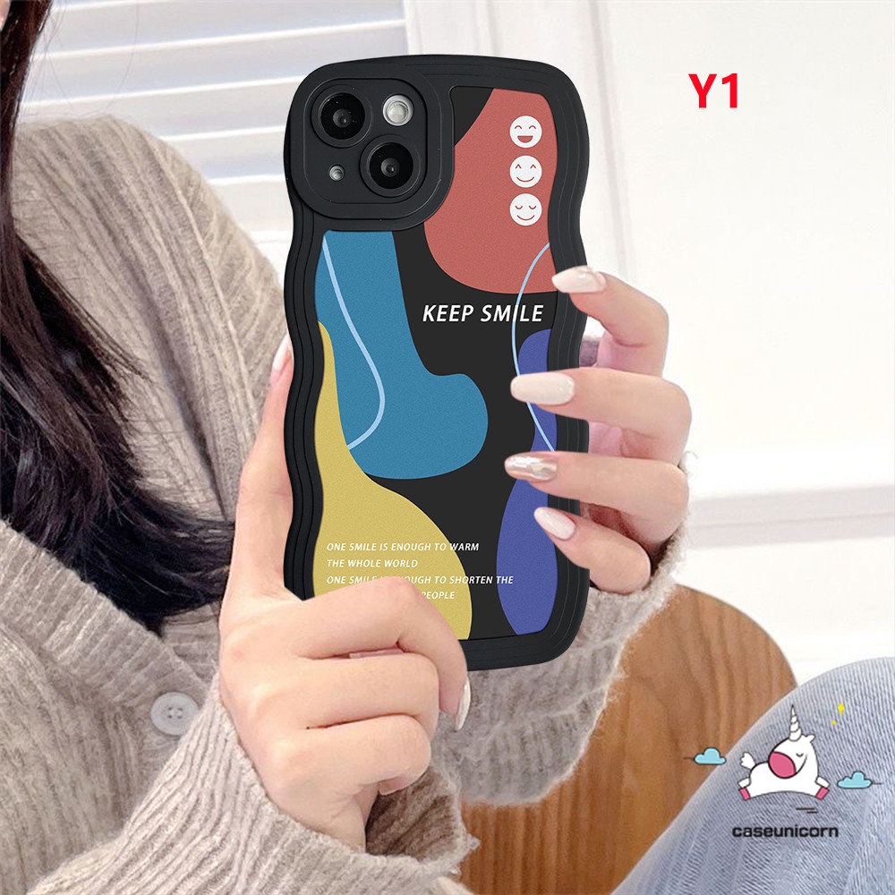 Ốp Điện Thoại Họa Tiết Hoa Mặt Cười Cho iPhone 11 14 12 13 Pro Max XR 7 8 6 6s Plus 14 Plus X XS Max SE 2020