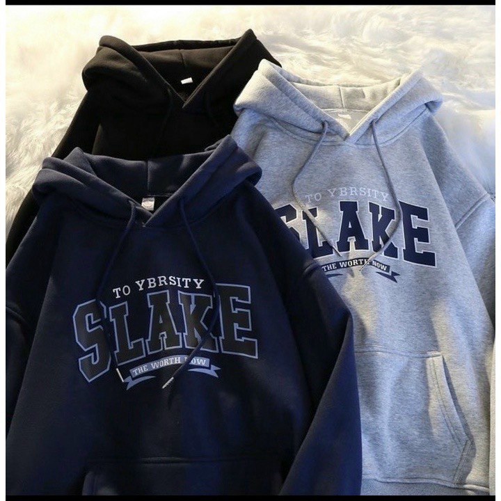 Áo Hoodies Nam Nữ In Slake Nón Lớn 2 Lớp Vải Nỉ Pe Sịn Sò Form Rộng Che Nắng Chắn Gió Hot NEW UNISEX