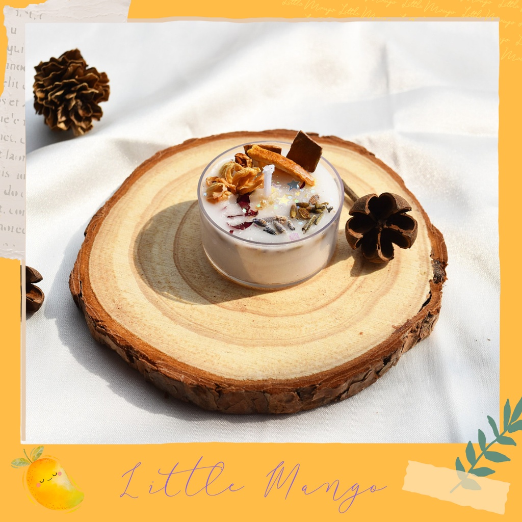 Nến thơm tealight cầu nguyện nhiều màu | Little Mango Corner