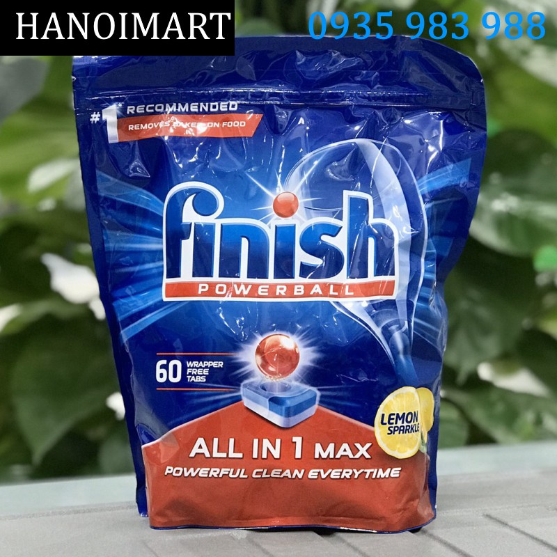 Combo 2 hộp Viên rửa bát Finish All in 1 90 viên