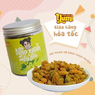 Nho xanh sấy dẻo Ô mai Yumi hoa quả khô chua ngọt ăn vặt trái cây thơm ngon