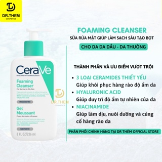 Sữa rửa mặt cerave sa smoothing, hydrating, foaming cleanser - ảnh sản phẩm 2