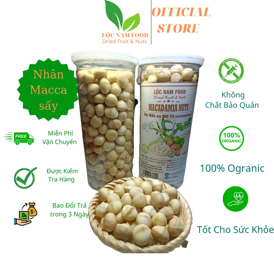 Nhân macca,macca nhân tách sẵn,hạt macca tách nhân sấy chín nhà làm thủ công không dùng cưa máy hủ p