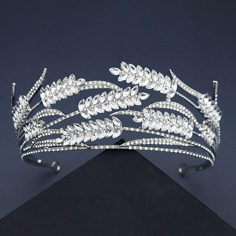 SUSANS Băng Đô Cài Tóc Hình Vương Miện Phong Cách Vintage Cho Cô Dâu