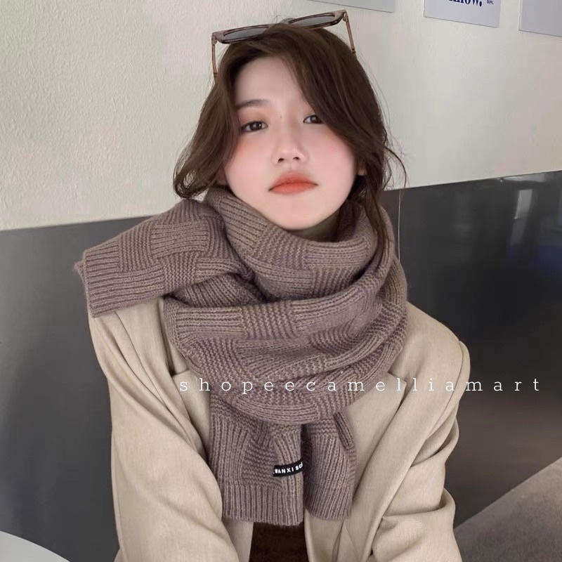 [HOT] Khăn Len Mềm Choàng Cổ Cashemere ấm áp Vintage phiên bản Hàn Quốc Siêu Hot 2022