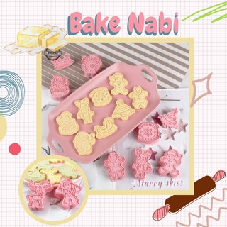 Khuôn nhấn cookie cutters noel xinh xắn