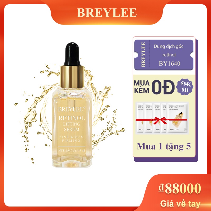 Tinh chất Retinol BREYLEE dưỡng da mặt giúp làm săn chắc và chống lão hóa 17ml