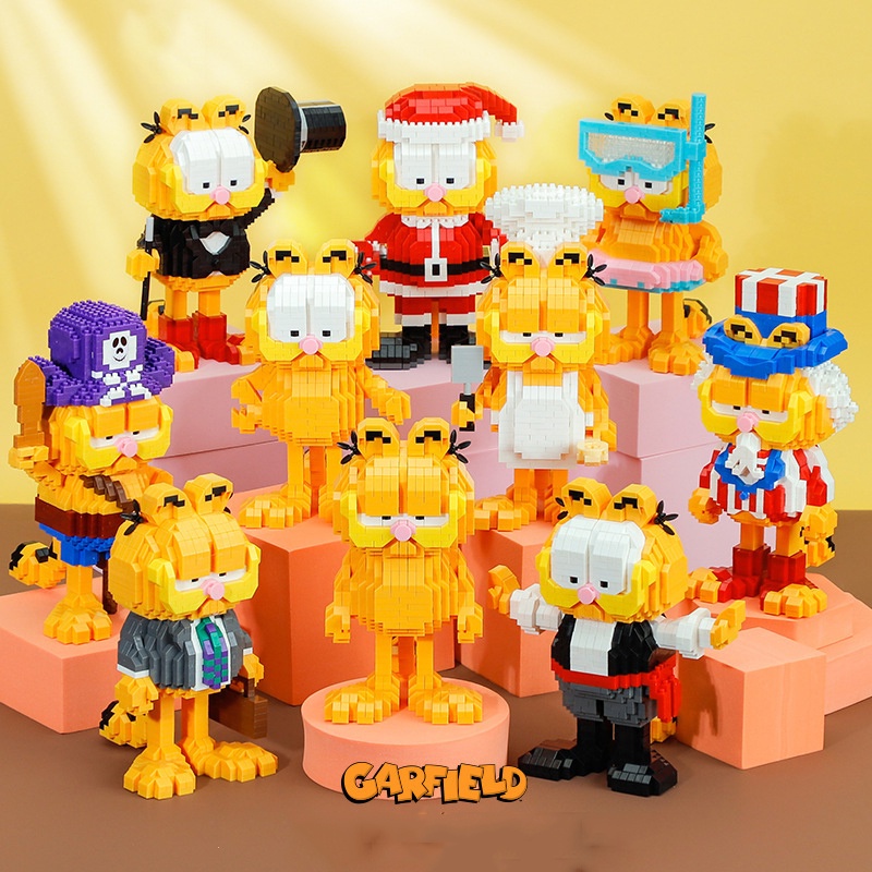Đồ Chơi Lắp Ráp Hình Mèo Garfield Cho Trẻ Em
