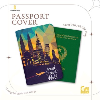 Bao Da Hộ Chiếu - Ví Đựng Passport Du Lịch ( in tên cá nhân ) Travelust - PPT058 STORMBREAKER