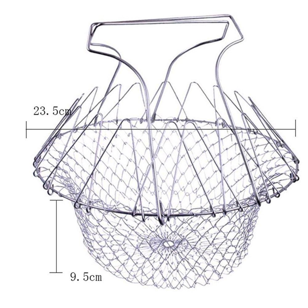 Rổ Chiên Khoai Tây Bằng Thép Không Gỉ Có Tay Cầm Tiện Lợi