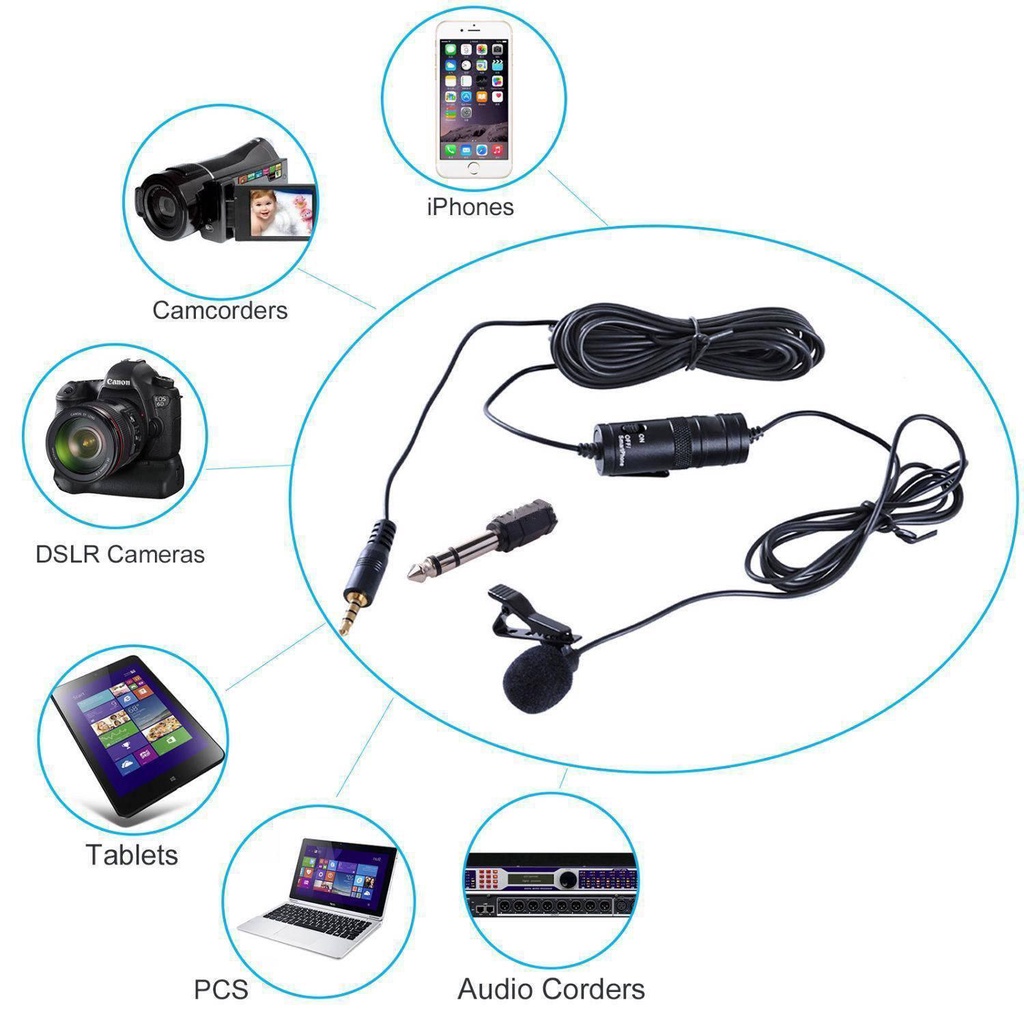 Mic Thu Âm Chuyên Nghiệp Boy@ M1, Micro Cài Áo Không dây đa năng nhỏ gọn, tương thích với mọi loại smartp