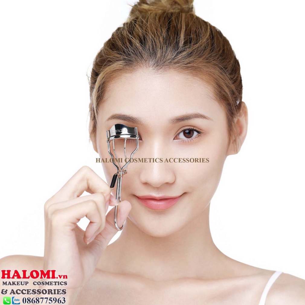 Kẹp Bấm Mi Siêu Cong Chính Hãng HALOMI Bằng Inox Cao Cấp Bấm Êm Tặng Kèm 1 Đệm Kẹp TRANCI