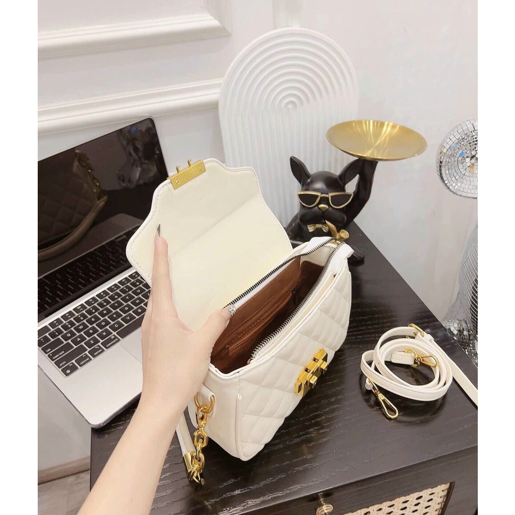 Túi kẹp nách chần trám bản 2 dây lót nhung