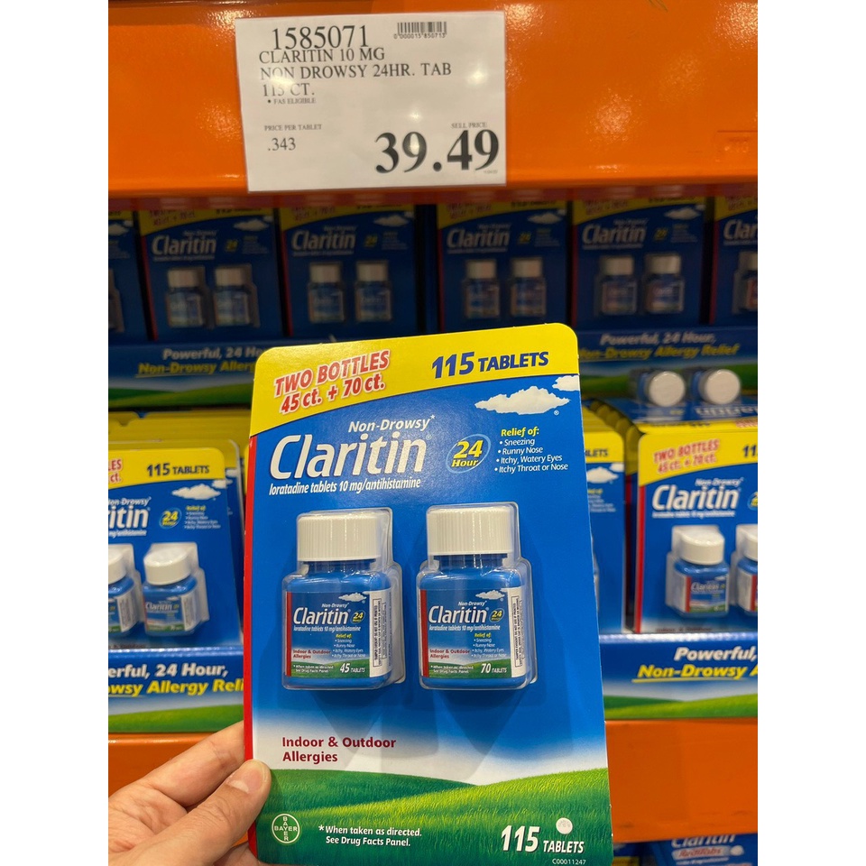 Viên Claritin 24h 115 viên