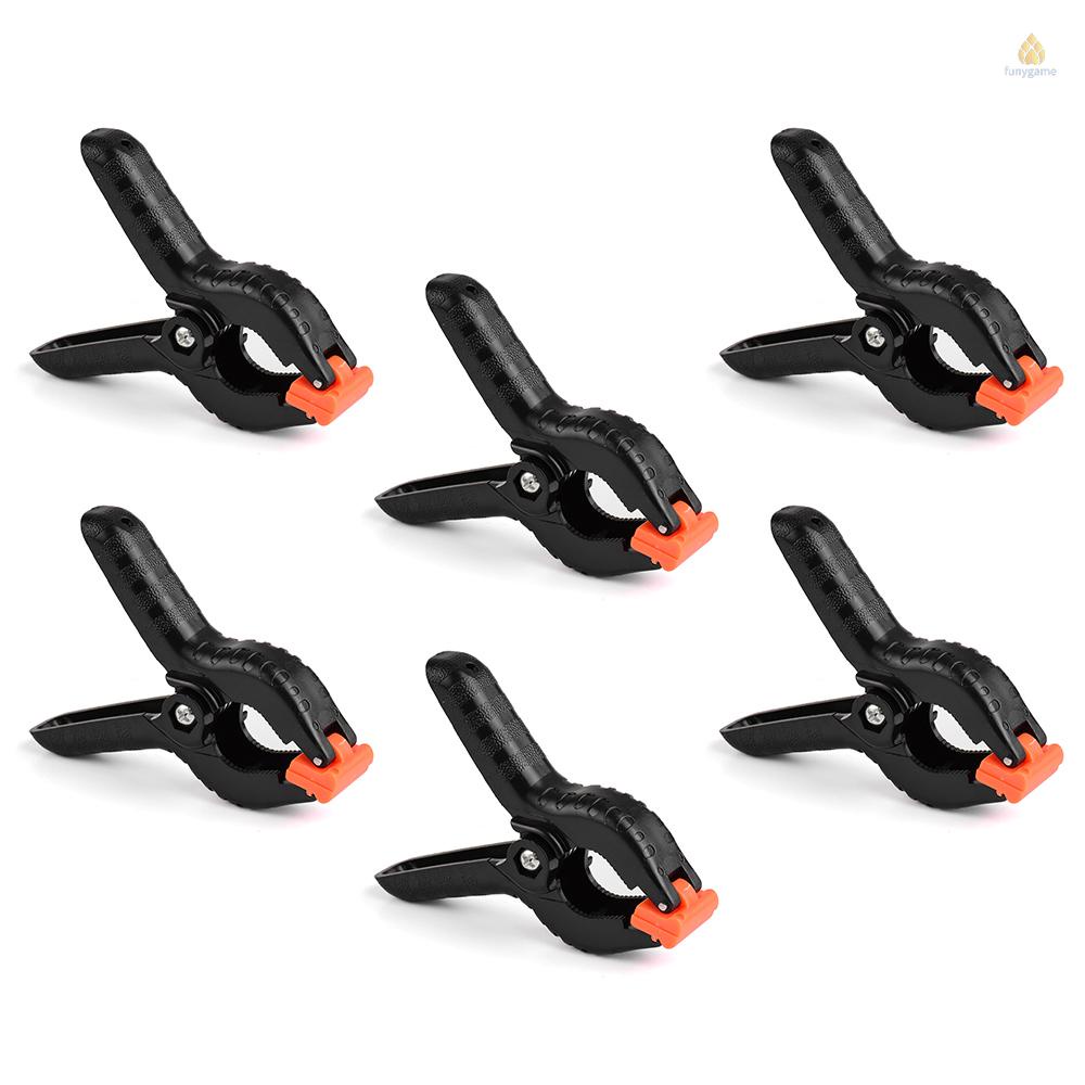 Set 6 Kẹp Lò Xo Phản Quang Chuyên Dụng Cho Phông Nền Chụp Ảnh
