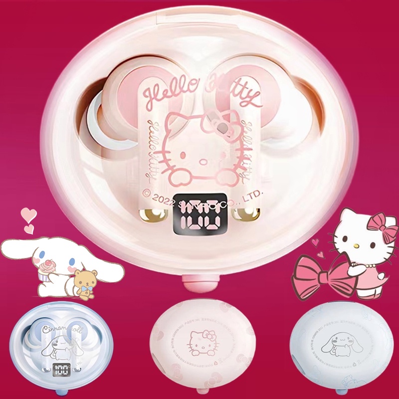 Tai Nghe Nhét Chụp Chup Tai Bluetooth Không Dây Chống ồn Blutooth Chơi Chơi Game Tai Nghe Pro Gameming Gaming Sanrio Hello Kitty Cinnamoroll Mini Android TWS Có Mic