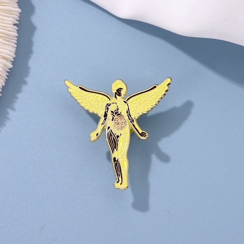 Ghim Cài Áo Hình Tượng Nữ Thần Tự Do Tráng Men Đơn Giản Sáng Tạo Thời Trang Retro