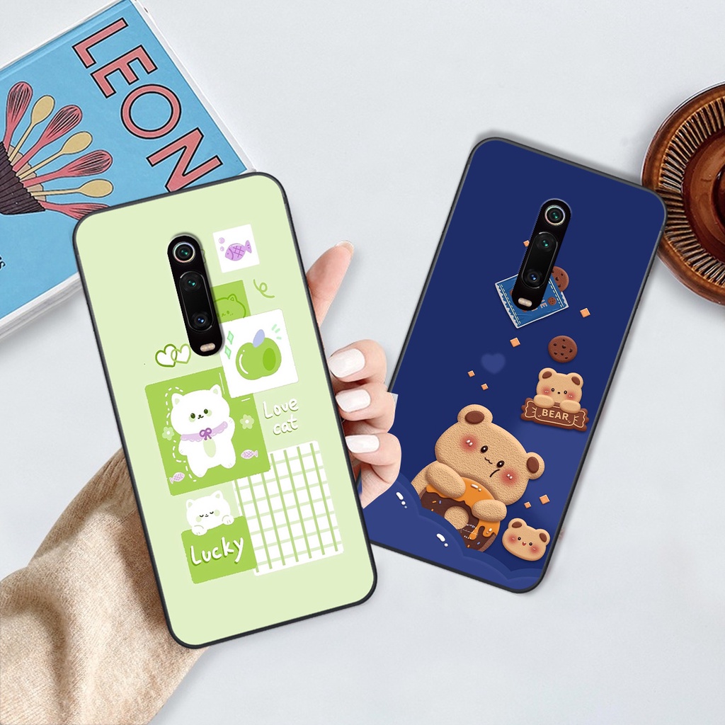 Ốp Xiaomi Redmi K20 / MI 9T gấu cute gấu dễ thương nhiều màu sắc ốp xinh cá tính