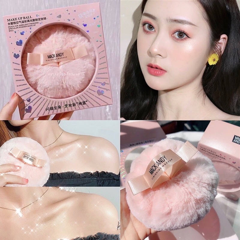 Bông phấn bắt sáng nhũ highlight Mack Andy