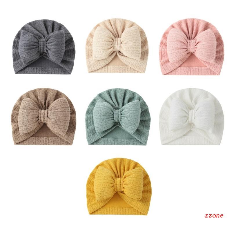 Mũ Turban Đan Len Đính Nơ Phong Cách Hồi Giáo Đáng Yêu Cho Bé Sơ Sinh 0-18 Tháng Tuổi