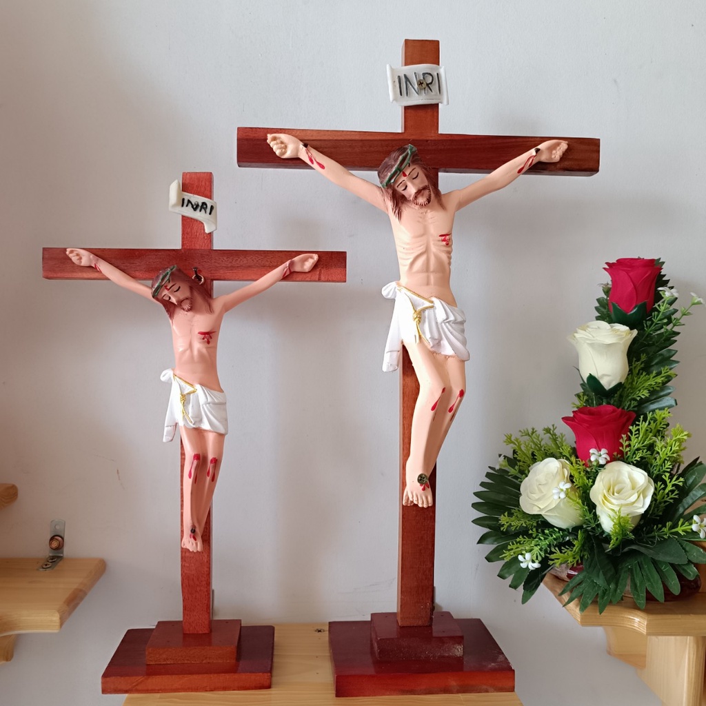 THÁNH GIÁ CHÚA CHỊU NẠN CÓ CHÂN ĐẾ ĐỂ BÀN 30CM, 40CM, 46CM – QUÀ TẶNG CÔNG GIÁO