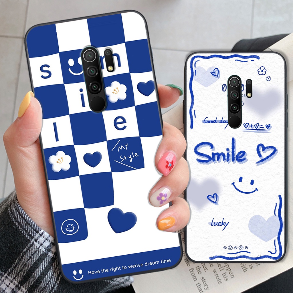 Ốp Xiaomi Redmi 9 in hình gấu vịt caro nhiều màu sắc ngộ nghĩnh dễ thương